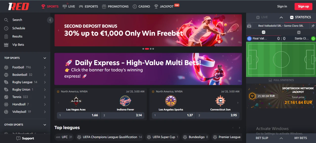 1Red Sportsbook Without Gamstop