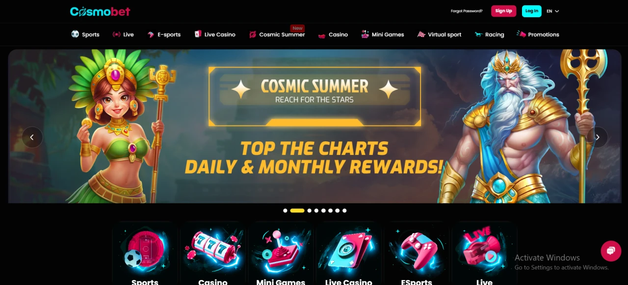 Cosmobet Homepage