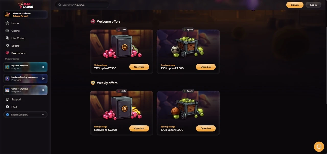Mad Casino Promotions