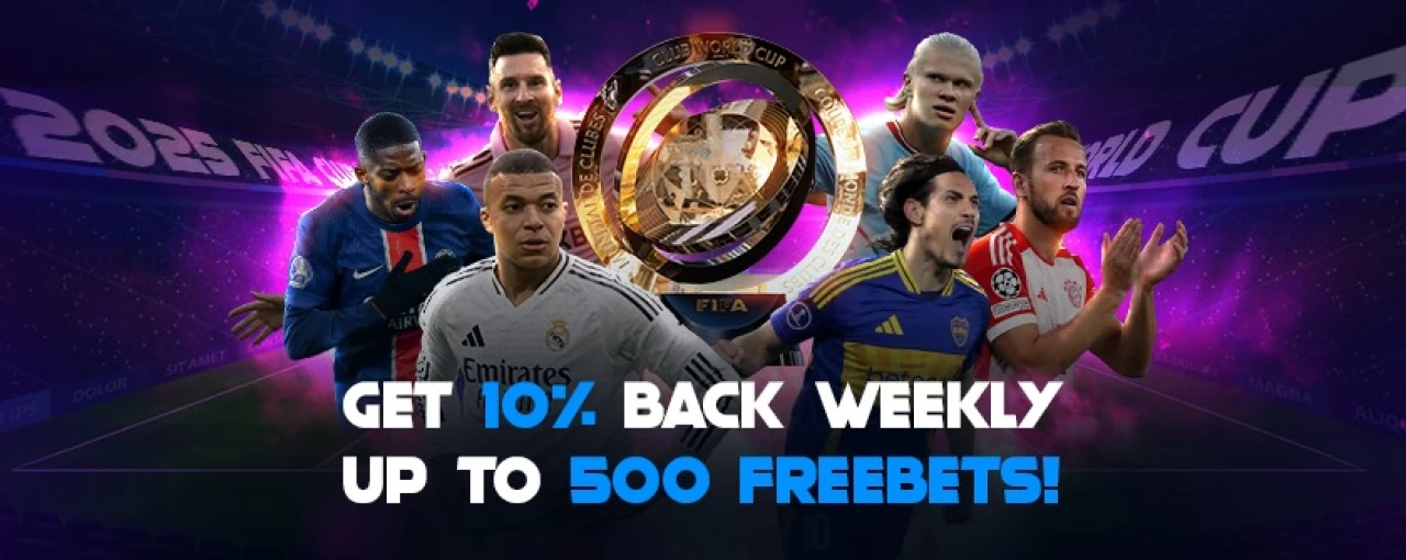 Get 10% Back Weekly at Mystake - Bets on the FIFA Club World Cups 2025
