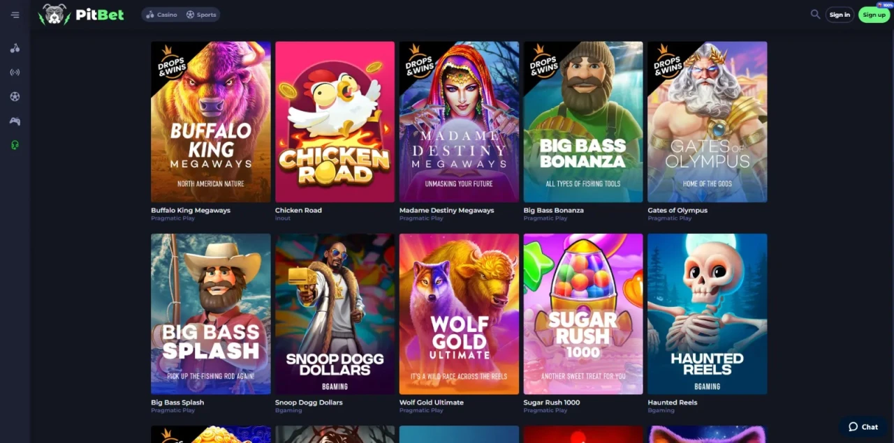 Pitbet Casino Not on Gamstop - Casino Slots