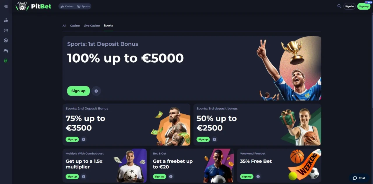 Pitbet Casino Not on Gamstop - First Deposit Bonus